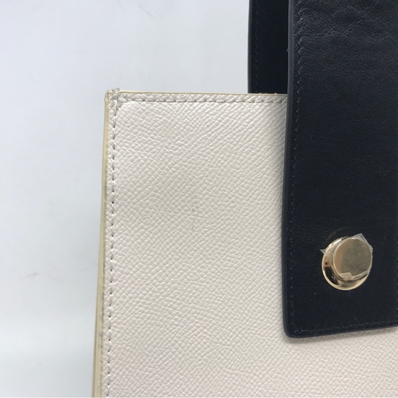 Lizzie Fortunato "Pronto" Textured Leather Top Handle Mini Bag, 7"x7.5"x6"-Cream - Picture 10 of 14